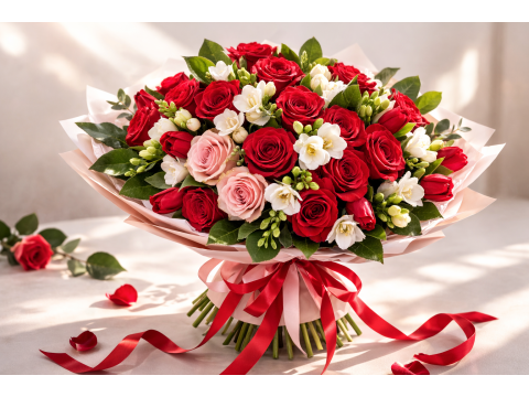 Buchet de trandafiri - Be my Valentine!